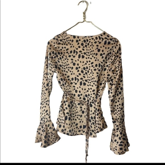 Hyfve cheetah wrap blouse - Picture 3 of 5